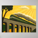 Recherche de vintage train posters Travel