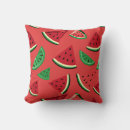 Recherche de tranche de pastèque coussins Rose