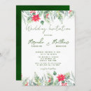Recherche de poinsettia mariage invitations Vert