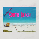 Recherche de south beach cartes postales Sable