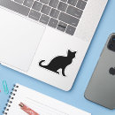 Recherche de silhouettes de chat autocollants Amoureux des chats