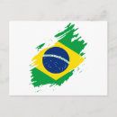 Recherche de drapeaux nationaux cartes postales Brésil
