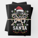 Recherche de golf drôle papier cadeau Noël