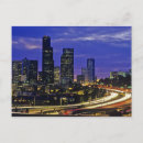 Recherche de seattle la nuit cartes postales Skyline