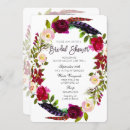 Recherche de floral wreath bridal shower invitations Chute