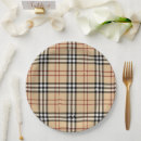 Recherche de tartan assiettes en papier Noir