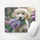 Recherche de chiot golden retriever tapis souris Mignon