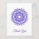Recherche de mandala floral cartes postales Violet