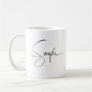 Recherche de simplicité tasses Écriture