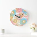 Recherche de multicolore horloges Fleurs