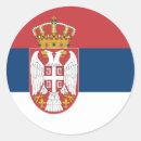 Recherche de national flag autocollants Flag of serbia