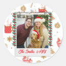 Recherche de noël photo autocollants Grand père