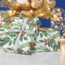Recherche de baie de houx papier cadeau Noël