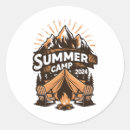 Recherche de camp autocollants Rétro