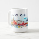 Recherche de souvenirs de paris tasses Aquarelle