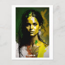 Recherche de femme indienne cartes postales Coloré