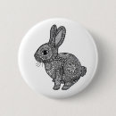Recherche de lapin blanc badges Noir et blanc