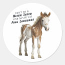 Recherche de poulains mignons autocollants Toute personne