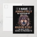 Recherche de visage de loup cartes postales Animal