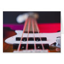 Recherche de guitare basse cartes postales Rouge