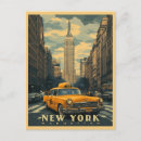 Recherche de taxi jaune cartes postales Vintage