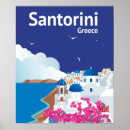 Recherche de la mer méditerranée posters Santorini