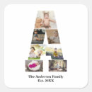 Recherche de lettre noire autocollants Famille