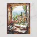 Recherche de peinture de vignoble cartes postales Italie
