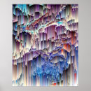 Recherche de cascade art Impression