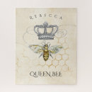 Recherche de reine abeilles puzzles Vintage