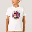 Recherche de drapeaux du monde enfant tshirts Planète