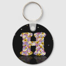 Recherche de monogramme h porteclés Fleurs