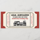 Recherche de billet de train invitations Vintage