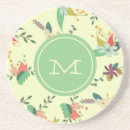 Recherche de cercle floral dessous de verres Monogramme