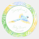 Recherche de perroquet coloré autocollants Tropical