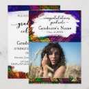 Recherche de motifs colorés invitations Diplômé
