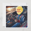 Recherche de anniversaire de coureurs cartes invitations Voiture de course
