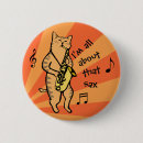 Recherche de saxophones badges Illustration