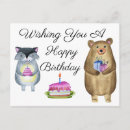 Recherche de kids animal vœux cartes Cute