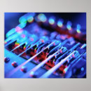 Recherche de guitare électrique rouge posters Bleu