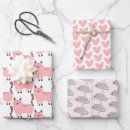 Recherche de chats roses papier cadeau Jeune fille