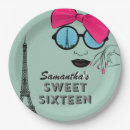 Recherche de tour eiffel assiettes Sweet sixteen