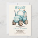 Recherche de tractor baby shower invitations Rustique