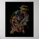 Recherche de musicien de jazz posters Coloré