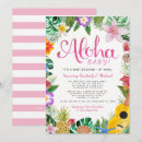 Recherche de luau baby shower fille invitations Mignon