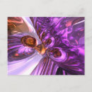 Recherche de papillon abstrait cartes postales Violet