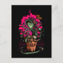 Recherche de plantes carnivores cartes postales Illustration