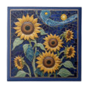 Recherche de mosaïque florale carreaux Tournesol