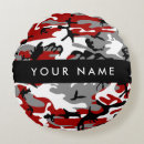 Recherche de camouflage rouge coussins Motif