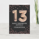 Recherche de 13ème vœux cartes Élégant